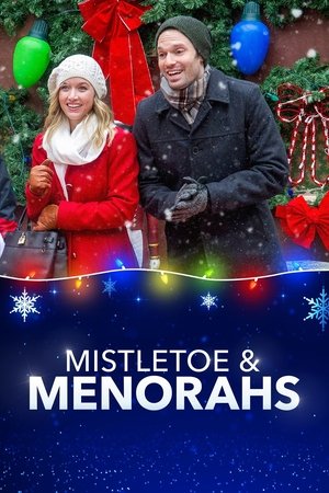 Mistletoe & Menorahs Poster