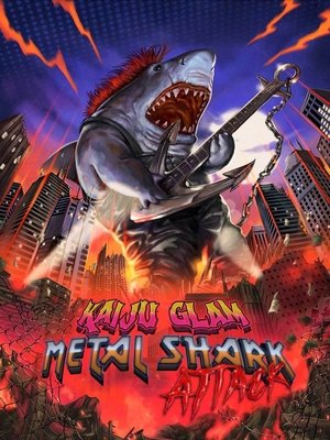 Kaiju Glam Metal Shark Attack Poster